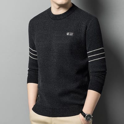 Frettenfluweel Heren Sweatshirts Heren T-shirts met lange mouwen Heren Tops Herfst en Winter Onderkleding XXXXL black