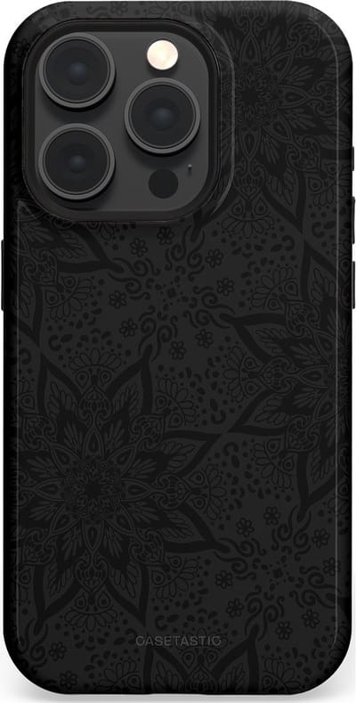 Casetastic Hoesje Geschikt voor Apple iPhone 15 Pro Magsafe - Stijlvolle Beschermende Duo-layer Case - Mandala stijl