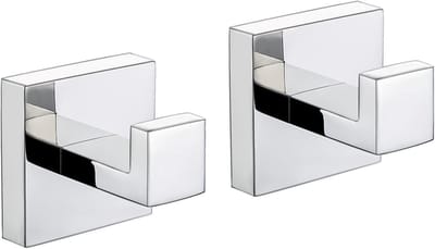 Dailygoody - Handdoekhaken - Roestvrij staal - Wandmontage - Chroom - Badhanddoekhouder - Geschikt voor badkamer en keuken