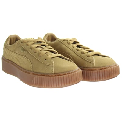 Pums Suede Platform SD PS Kinderen Gouden Trainers