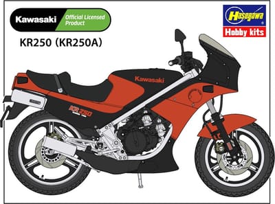 Hasegawa Modelbouwpakket Auto - 21740 Kawasaki KR250 (KR250A) Motor Plastic - 1:12 - Modelbouw