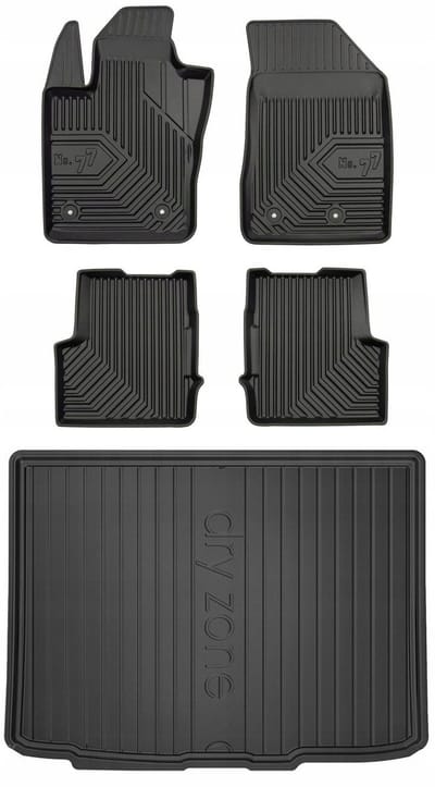 FROGUM PROLINE – Rubber vloermatten + kofferbakmat set – Jeep Renegade vanaf 2014 – TPE, geurloos