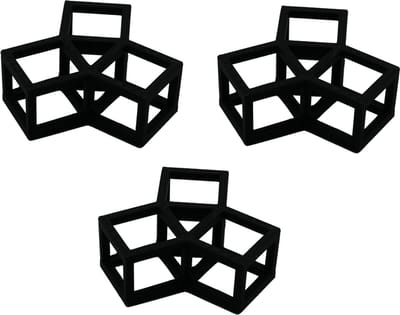 Kuva Garnalen Hotel S – Set van 3 – 3D Geprinte Schuilplaats voor Garnalen – Zwart