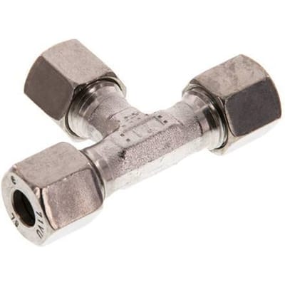 8L RVS T-stuk Snijring 315 Bar DIN 2353 - FL3T-C-ST-08-L