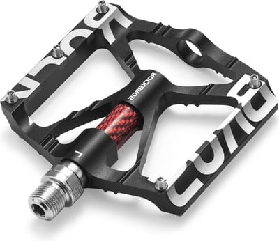 Aluminium Fietspedalen 9/16 inch met Afgedichte Lagers en Antislip - Zwart Rood