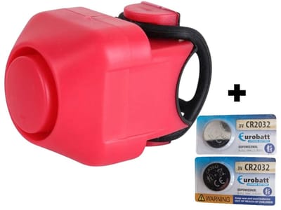 Elektronische Fietsbel – 120 dB Superluid Claxon – Waterdicht – 5 Geluidsmodi – Inclusief 4 Batterijen (2 in gebruik + 2 extra)