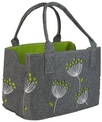 Vilten boodschappentas 41 cm - Robuuste en stijlvolle tas voor al je boodschappen, scheurvast en veel opbergruimte