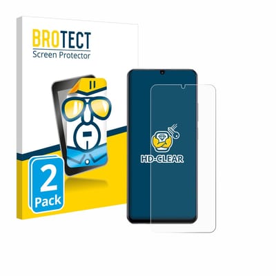 BROTECT - Screenprotector voor realme Note 60 4G - Folie Beschermfolie transparant 2 Stuks