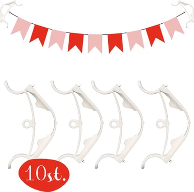Duerté Slingerklemmen Voor Slingers Ophangen Systeem - Verjaardag Versiering - Hoekklemmen - 10 ST.