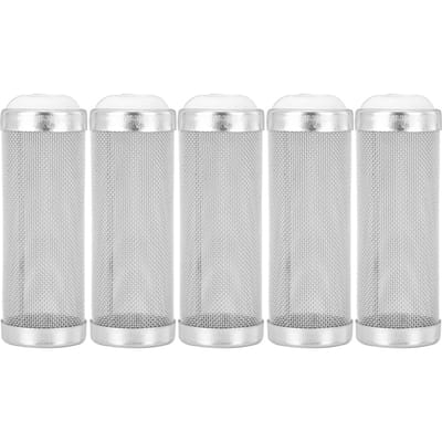 5 stuks Roestvrij Staal Aquarium Filter Inlaat Inlaat Netmand Garnalen ing(12 mm)