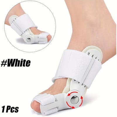 1 Stuk Grote Botteen Hallux Valgus Spalk Retcher Corrector voor Voetpijnverlichting Hallux Valgus Voetverzorging Beschermer wit