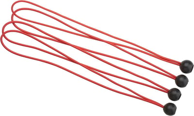 Spanbanden met ballen - Elastische koorden - Vastzetten lading - Set van 4 stuks - 40 cm lengte - Meerkleurig