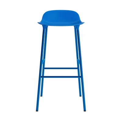 Normann Copenhagen Form barkruk met metalen frame - NormannCopenhagenFormBrightBlue - 75 cm
