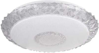 LED plafondlamp rond wit SmartLight rond met app en spraakbesturing, dimbare kleuren fixeerbaar, helder opaal acryl diameter x hoogte 50 x 10 cm