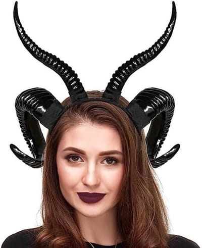 Gothic Hoofdband met Schapenhoorns voor Halloween Cosplay en Feestdecoratie - Unieke Accessoires voor Kostuums