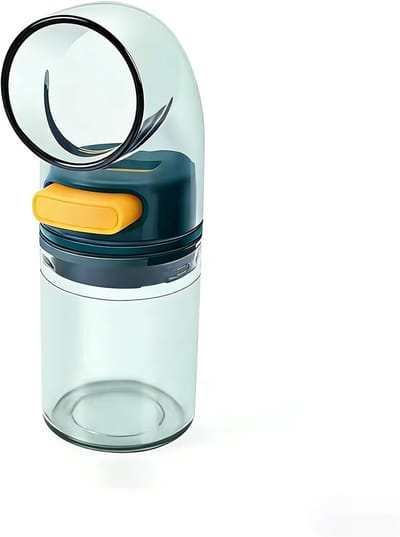 Luchtdichte Zoutcontainer Met Schenktuit - Lekvrij Kruidenpotje Met Klepdeksel - Voedselopslag Voor Zout Suiker Peper Koffie Thee - Keuken Aanrecht Organizer