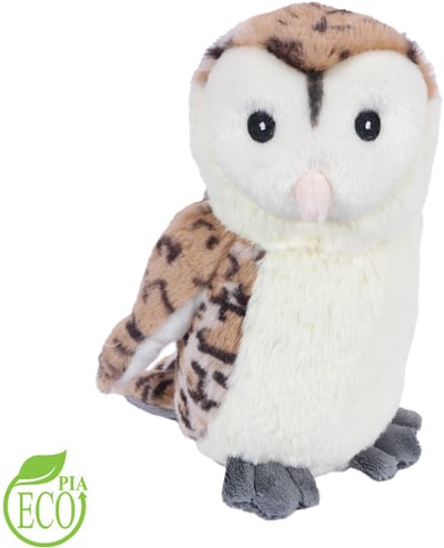 PIA Soft Toys - Pluche knuffeldier - Uil ECO 18 cm