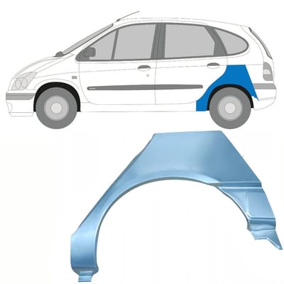 Reparatiepaneel achterspatbord voor Renault Megane I Scenic 1995-2003 / Links