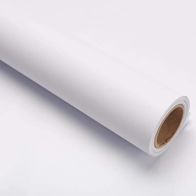 Wit Zelfklevend Behang - 40cm x10m Mat Peel en Stick Vinylfolie voor Meubels en Wanden
