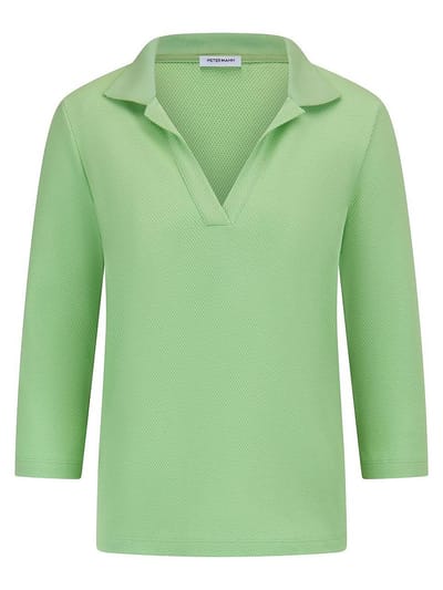Poloshirt 3/4-mouwen Van Peter Hahn groen