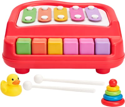 Lomera Speelgoed Piano - Kinder Piano - Piano Speelgoed - Piano Voor Kinderen - Baby Keyboard - Keyboard Kinderen - Elektronisch Keyboard - Baby Piano - Muziek Speelgoed