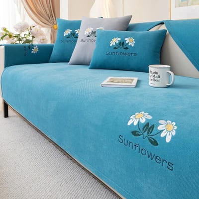 Vier Seizoenen Universeel Antislip Kussen Licht Luxe Geborduurd Leer Sofa Hoes Hoes Doek Handdoek Neil Sofa Kussen 30x50 pillowcase1