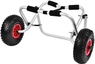 Dailygoods- Kanowagen - Kajakwagen - Boottrailer - Transportwagen - Bootwagen - 10 Inch Wielen - Schokabsorberend en Antislip