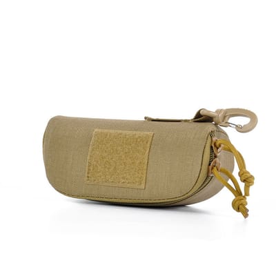 Brillenetui - Schokbestendig zonnebrillenetui - Ritssluiting - 17*8*5 cm - Khaki