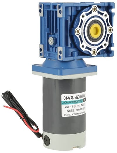 Krachtige 120W Worm Gear Motor met Instelbare Snelheid en Zelfsluitfunctie voor 12V Toepassingen