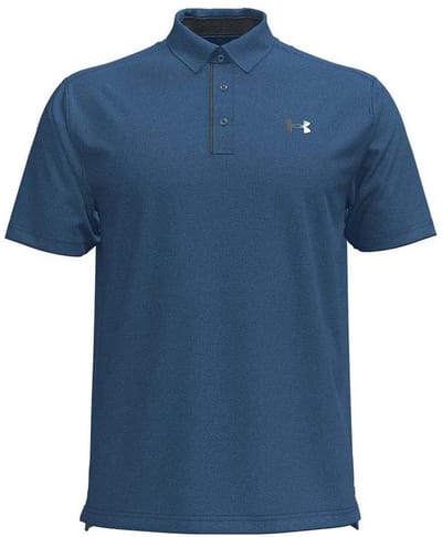 Under Armour Golf Tech Korte Mouw Poloshirt Blauw S Man