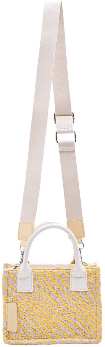 SEIDENFELT MANUFAKTUR handtas schoudertas Hulu Hand Bag Butter Yellow veelkleurig