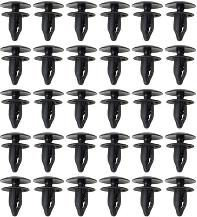 Dailygoods- Achterklep Clips 30 Stuks - Vervangingsonderdelen 6502632 - Compatibel met Ram 1500/2500/3500 2013-2021 - Kunststof - Duurzaam - Bevestiging voor Sierpanelen - Afdekklemmen