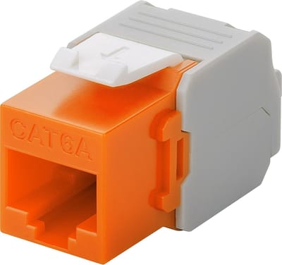 Danicom CAT6a UTP Keystone Connector - Toolless - Oranje