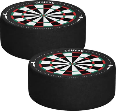 Dartboard houder set van 2 mini dartbord houders voor opslag en accessoires, 10 cm Ø, 4 cm dik