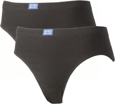 Avet dames sportslip - maat L - 2-pack - zwart