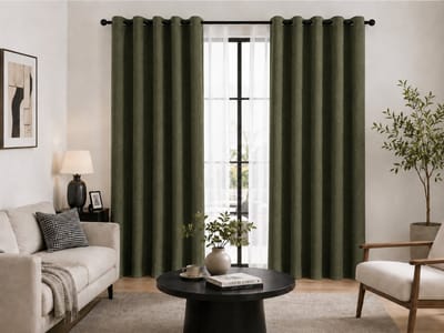 Everyday Elegance Royal – Luxe Gordijnen met ringen – 480 GSM 100% Verduisterend & Thermisch – Groen – 132x260 CM