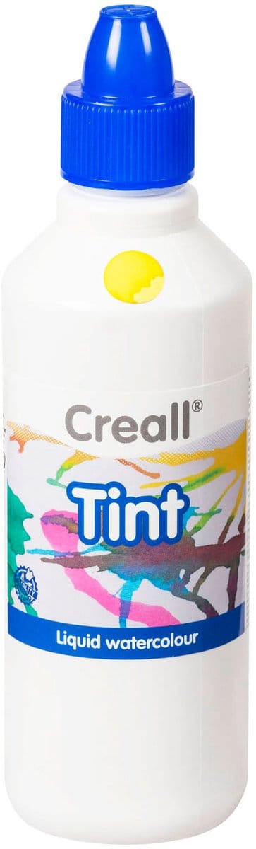 Creall waterverf geel 500ml - kinderverf voor schilderen en knutselen.