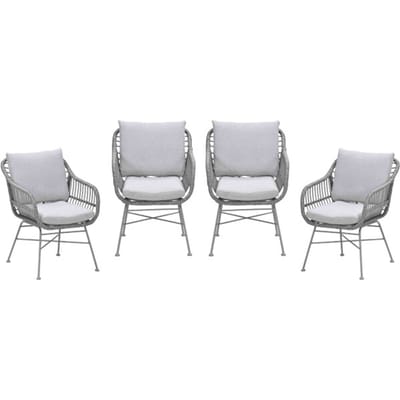 Garden Impressions Margriet tuinstoelen set van 4 taupe