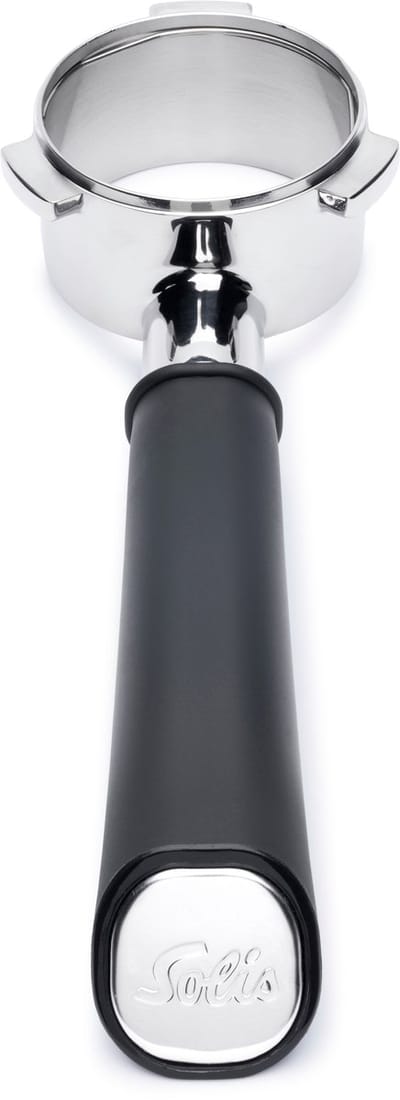 Solis Perfetta Bottomless Portafilter (54mm) - Bodemloze Filterdrager - Bottomless Piston - Coffee Barista - Koffie - Espresso - RVS - Zwart