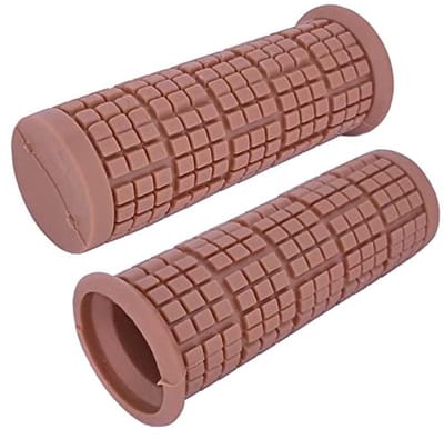Fietshandgrepen - Comfort grip - Fietsen - Zachte demping - 22mm - Bruin