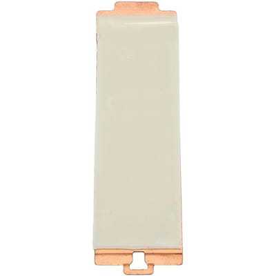 Cache Dissipateur Thermique Alliage d'Aluminium Pratique Cache Dissipateur Thermique de Remplacement pour SSD NVMe M.2 NGFF d'Ordinateur Portable Caddy pour Dell X15 white