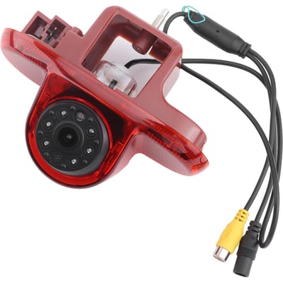 170 graden Achteruitrijcamera Hoge Remlicht Achteruitrijlamp Kit voor Opel Vaxhall Vivara 2001-2014 black