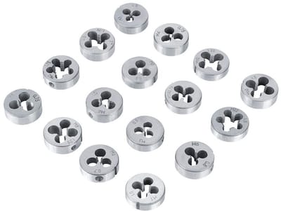 Dailygoods- Tapsleutel Set 40 Stuks - Duurzaam Staal - Schroefdraadmeter - Vormsleutel - T-sleutel - Geschikt voor M3 tot M12 - Schroefdraadset