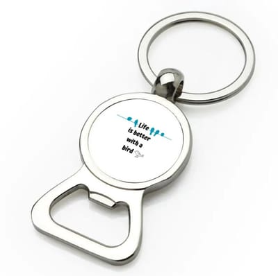 Akyol - life is better with a bird flesopener - Vogels - vogel liefhebbers - verjaardag - cadeau - kado - geschenk - 9 bij 3 cm