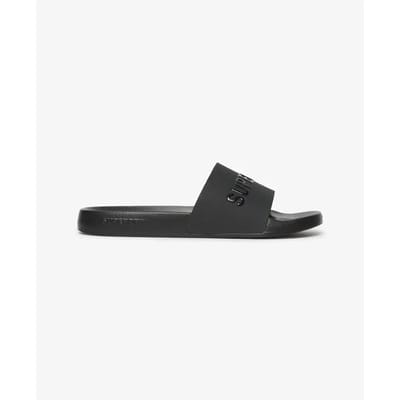 Superdry Logo Vegan Pool Slippers Zwart EU 36-37 Vrouw