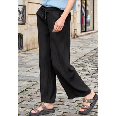 Straight Legs broek met gekreukte textuur