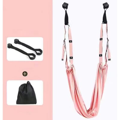 Verstelbare aerial yoga hangmat sling Swing stretchband voor anti-zwaartekracht inversie buiten fitness training white