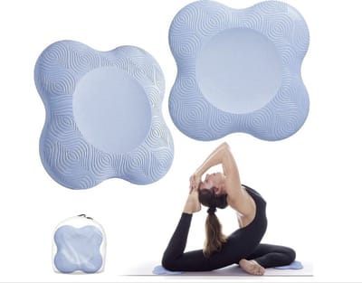 Bigmeda 2 STKS Yoga Knie Pad, Antislip Yogamatten voor Vrouwen Knielen Ondersteuning voor Yoga Comfortabele & Lichtgewicht Yoga Knie Pads Kussen voor Knieën, Handen, Polsen en Ellebogen