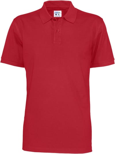 Cottover POLO PIQUE MAN - GOTS GECERTIFICEERD 141006 - Rood - S