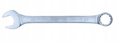ROOKS Ringsleutel 26 mm - 31CrV3 Staal, Dubbel Chroom, DIN 3113A